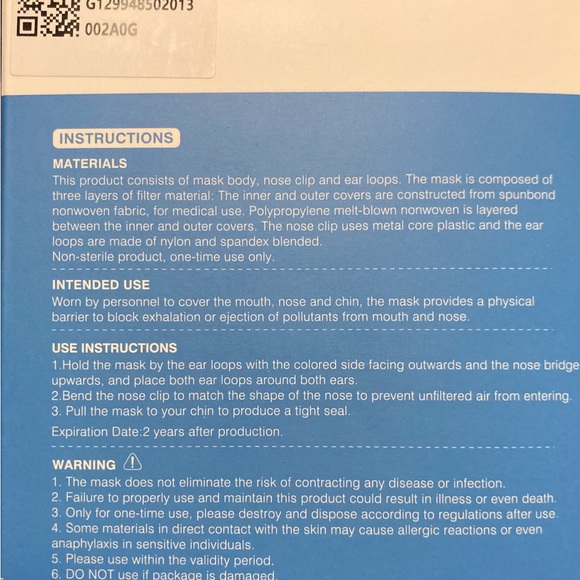 200ct (4 Boxes of 50) BYD Single Use Surgical Face Masks Non—Sterile. - Picture 2 of 4